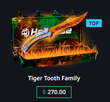 Tiger Tooth Family Case